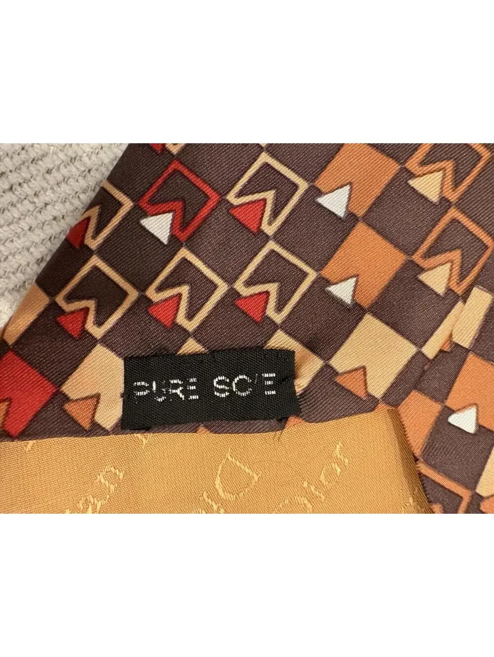 VTG Christian Dior Tie 100% Silk Gorgeous 55” x 4” France